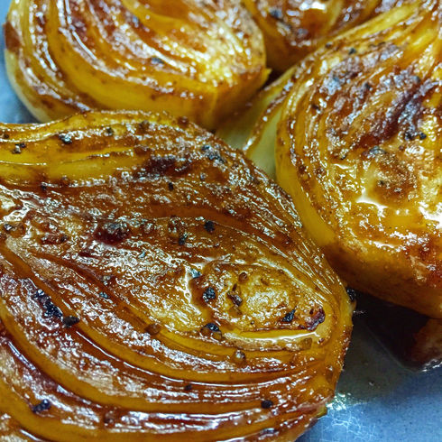 Balsamic & Soy Roasted Onions