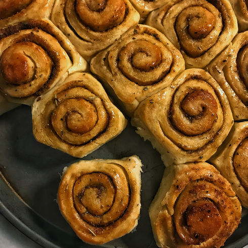 Garlic, Thyme, & Rosemary Savory Rolls