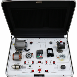 특징 :

AC 영구 자석 동기 모터(PMSM) 및 유도전동기를 사용하여 모터 구조와 작동 원리를 실습하고 모터와 발전기 사이의 동작 원리를 실습할 수 있습니다.

구성 :

전원 스위치 1개, 전원 표시기 1개, AC 전압계 2개.
비동기식 모터 거버너와 영구 자석 동기식 모터 속도 제어 손잡이.
2개의 모터 제어 스위치와 2개의 모터 포지티브 반전 제어 스위치.
2개의 에너지 회생 제어 스위치 및 표시등.
2개의 모터 에너지 저장 휠.
