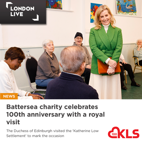 London Live - Her Royal Highness The Duchess of Edinburgh visits Katherine Low Settlement as part of a Royal Visit to celebrate the charity's 100th Anniversary in Battersea.
