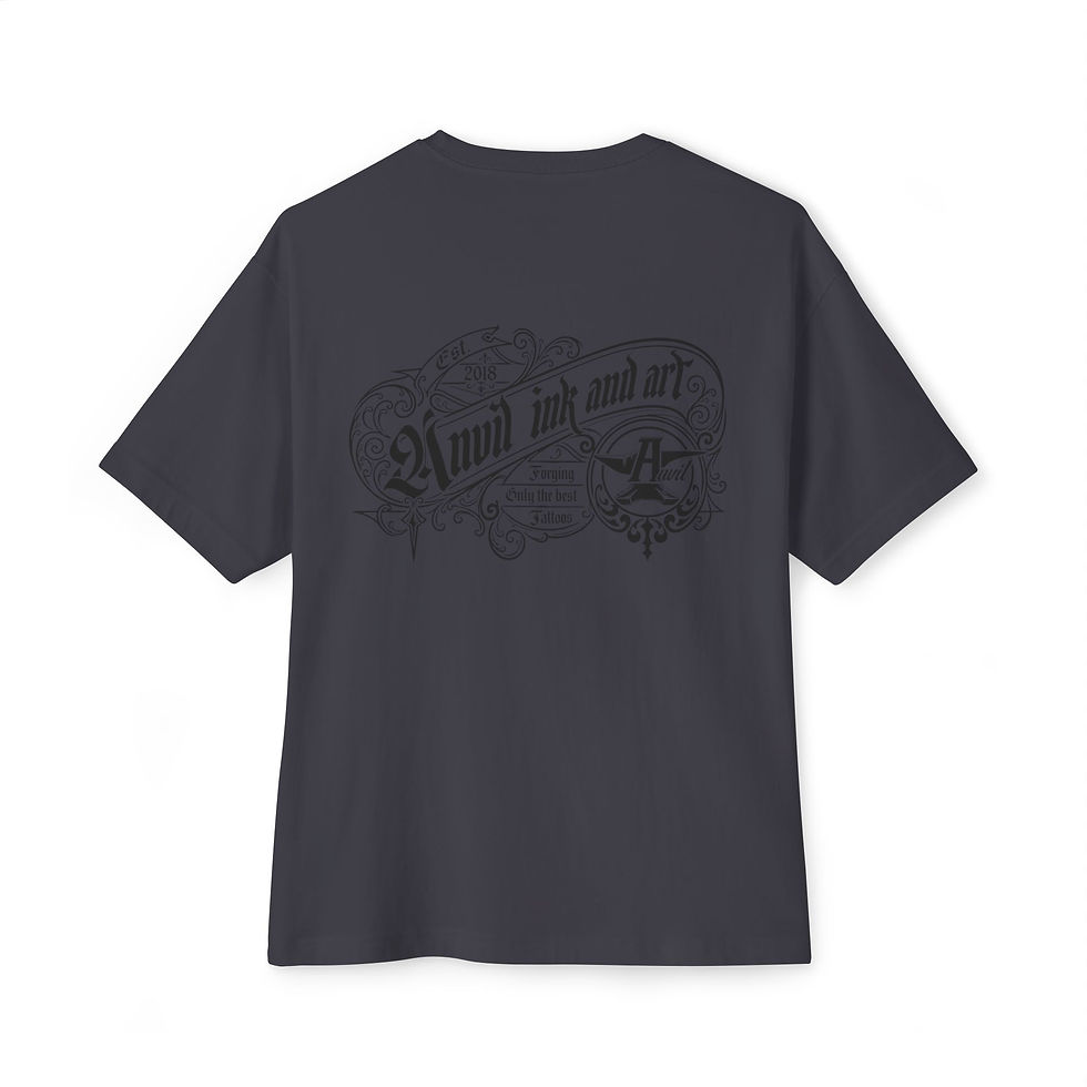 Miniatura: Black decal Tattoo Viking Tee