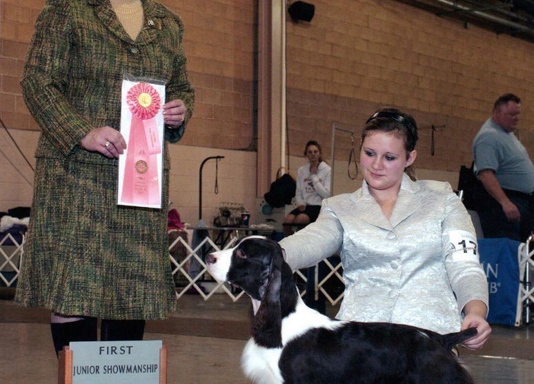 Fist place junior showmanship