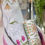 Thumbnail: White Pure cotton king size bedsheet with colourful floral motifs
