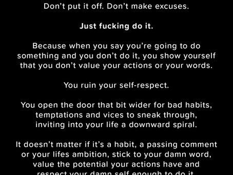 Stick by your sensible decisions…