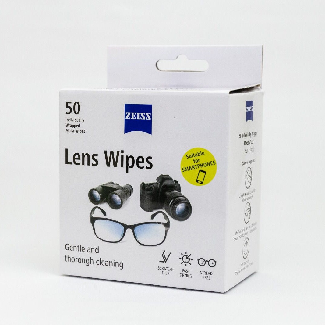 Zeiss Lens Cleaning Wipes 蔡司專業光學擦鏡紙 50片裝
