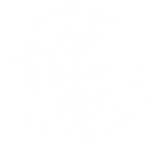 African drawing of a circle with dots around it