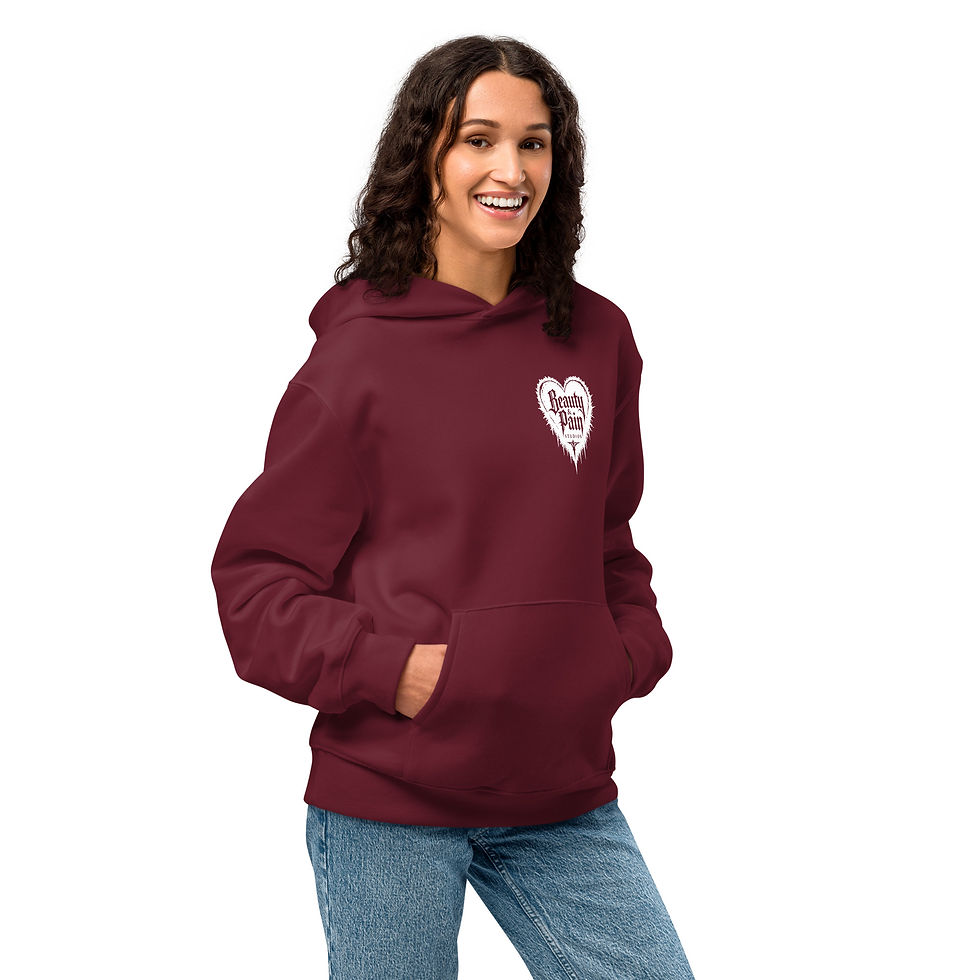 Thumbnail: Oversized B&P "Love is Pain" Heavyweight Hoodie
