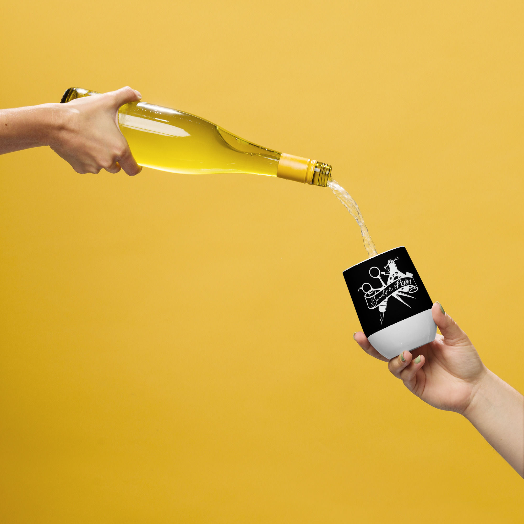 Beauty & Pain Wine Tumbler