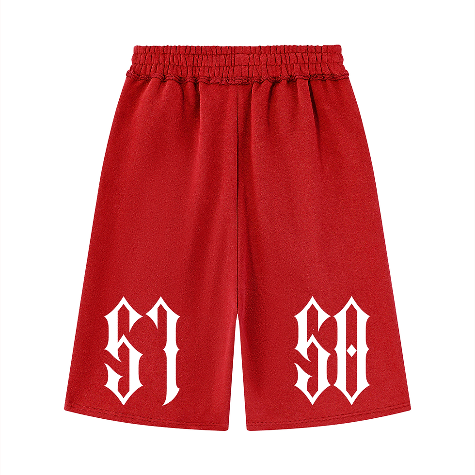 Thumbnail: SHSD Unisex Raw Edge "5150" Fleece Shorts