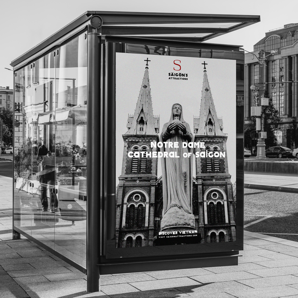 Saigon's Attractions - Bus Stop Ad