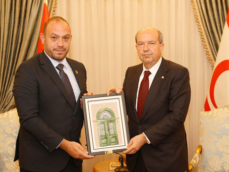 Cumhurbaşkanı Ersin Tatar, GİAD'ı makamında ağırladı