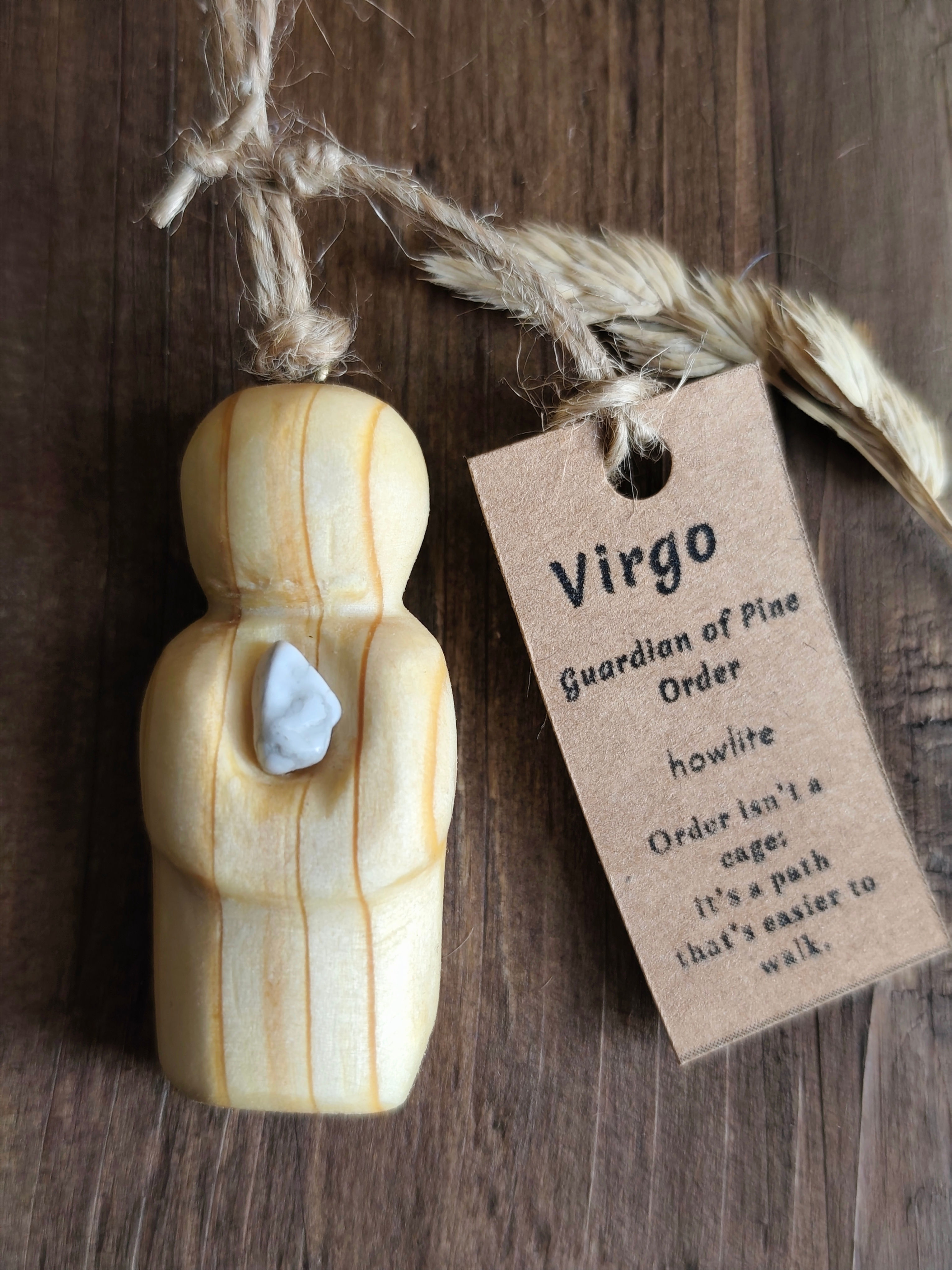 Virgo – Guardian of Pine Order (howlite)