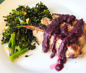 Blueberry-Bacon Pork Tenderloin 
