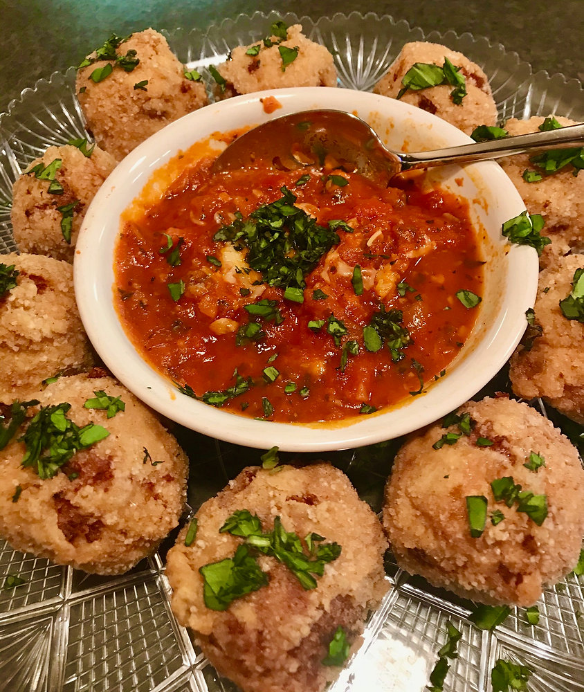 Arancini (Fried RisottoMozzarella Balls)