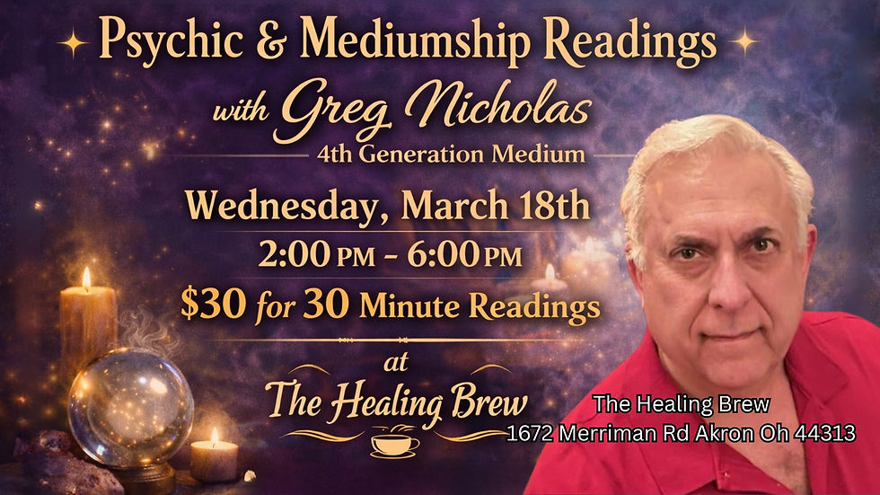 Psychic & Mediumship Readings with Greg Nicholas