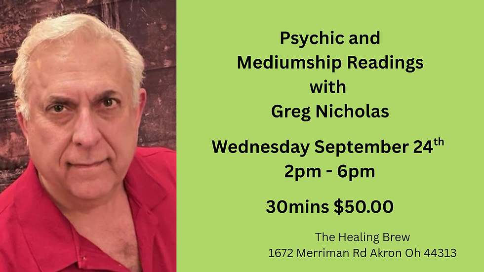 🔮 Psychic & Mediumship Readings with Greg Nicholas 🔮