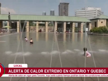 Alerta de calor extremo en Ontario y Quebec