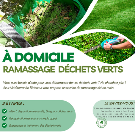 🌿 Nouveau service AMB : Ramassage des déchets verts à domicile sur le Pays d’Aix et ses environs ! 🌿