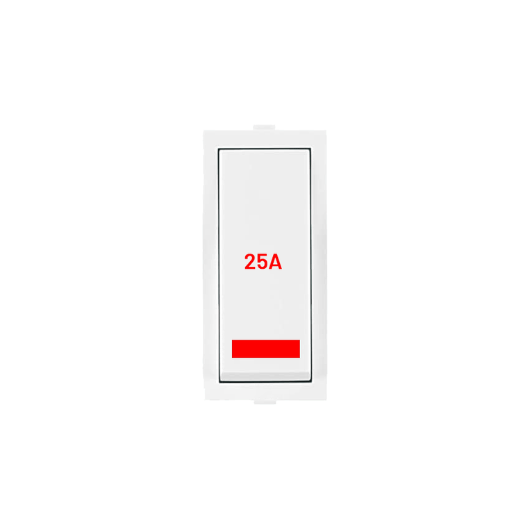 25AMP 1 WAY Switch With Indicator - 1 Modular | Penite Electrical