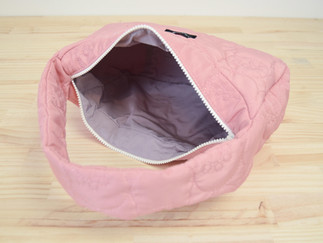 a quilted shoulder bag inspired by Korean style.