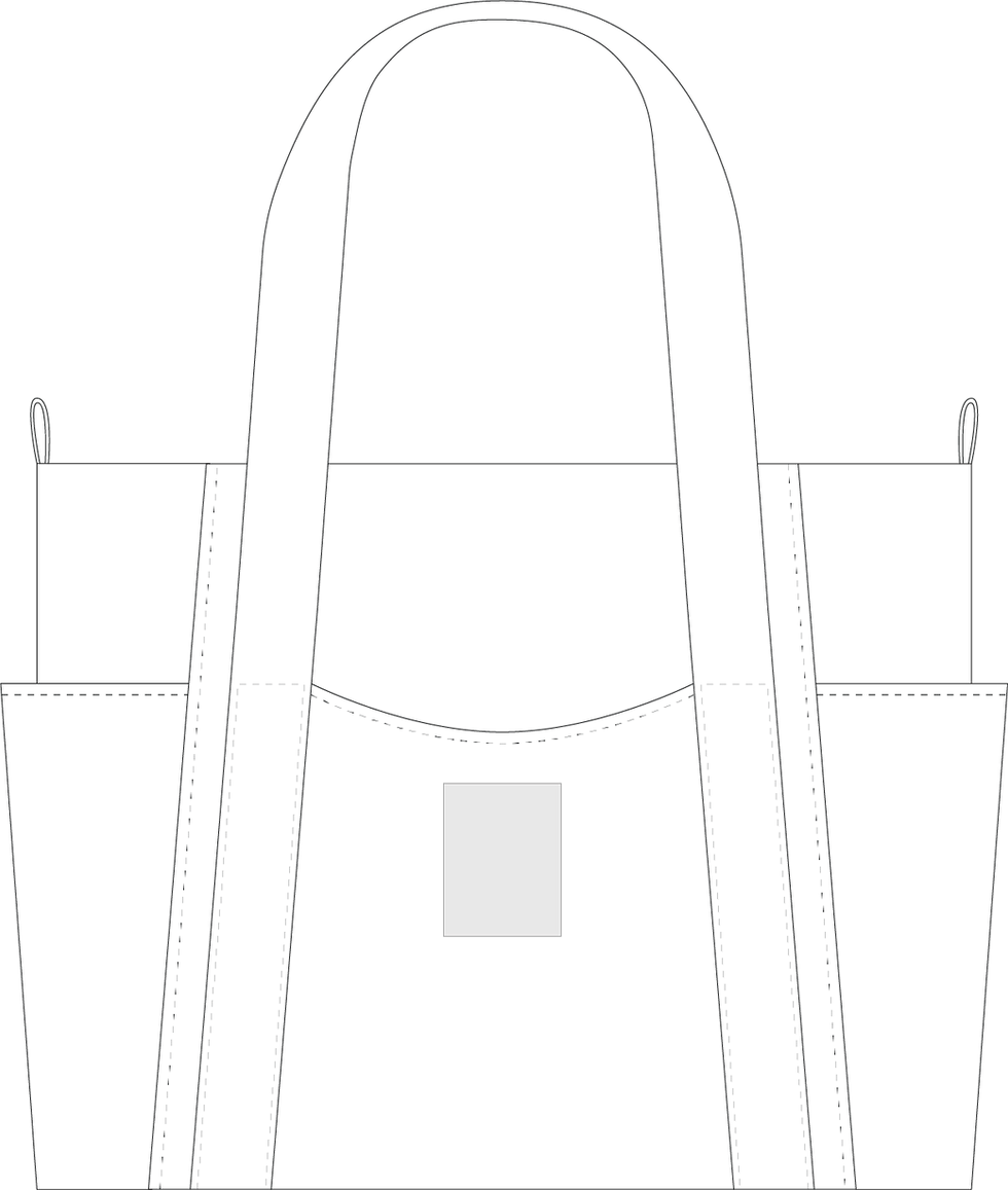 Miniature : Grand Sac Fourre-Tout Matelassé avec Bandoulière et Multiples Poches - Patron de Couture PDF
