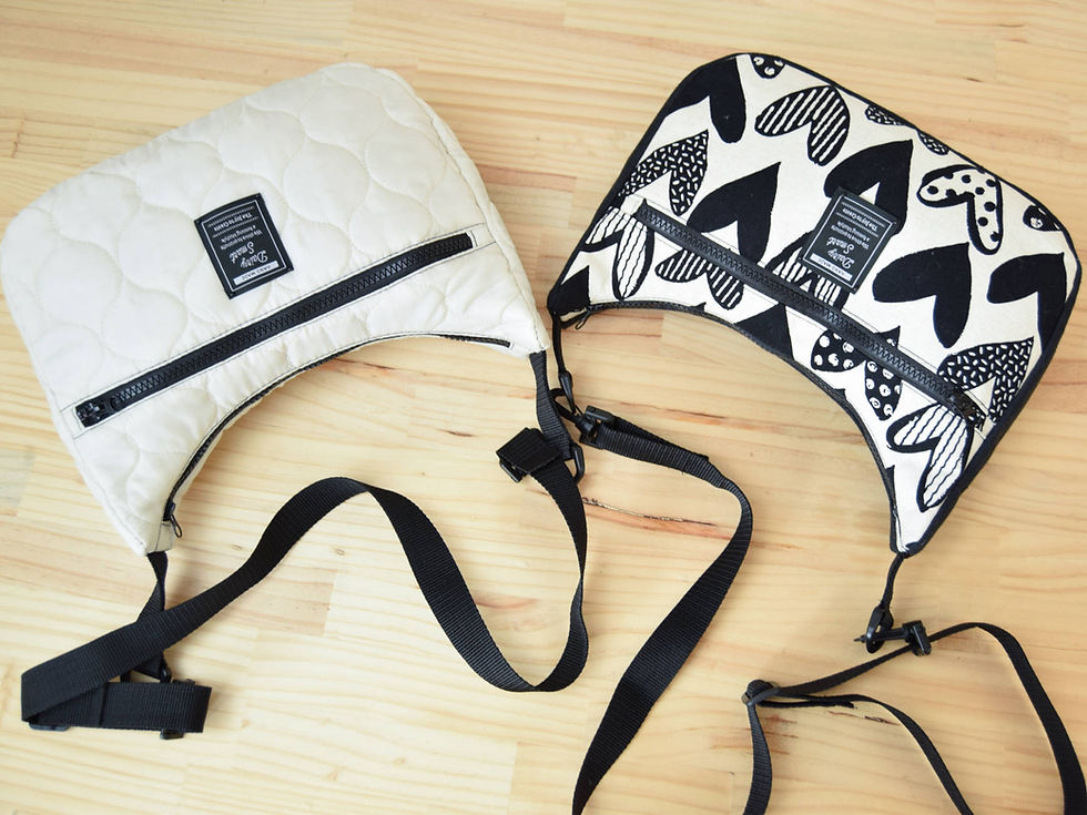 Thumbnail: Crossbody Bag with Multiple Pockets – PDF Sewing Pattern