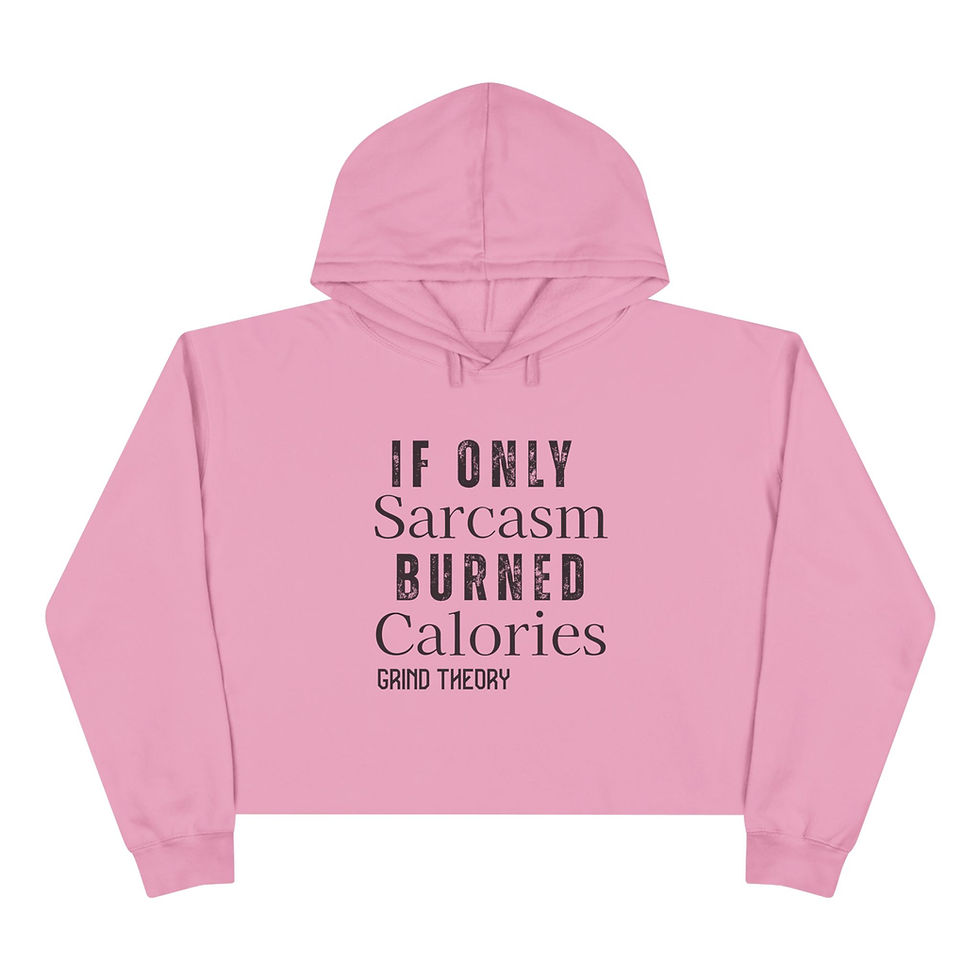 Thumbnail: Sarcasm - Calories Crop Hoodie