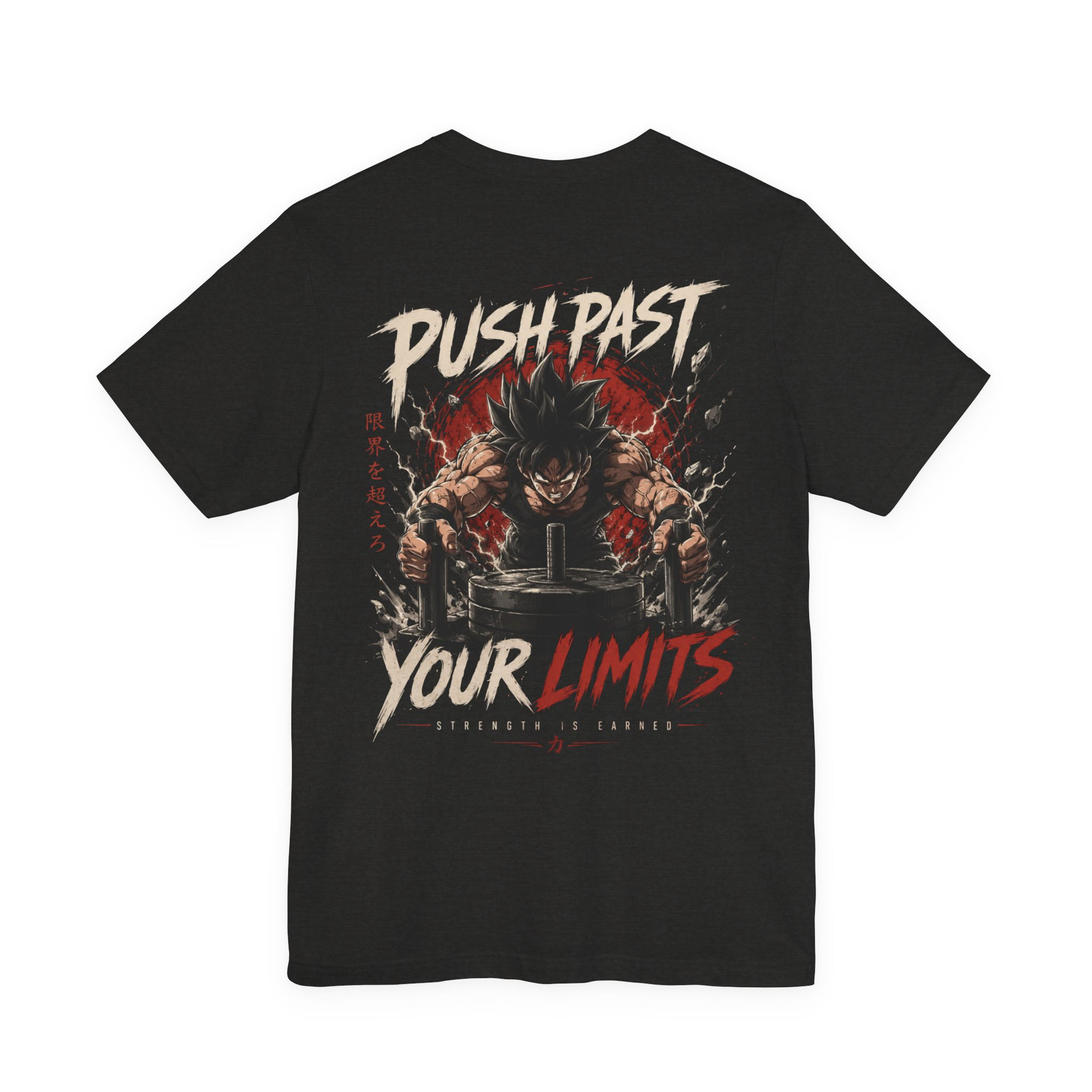 Push Past Your Limits Tee — Motivational Gym Workout T-Shirt
