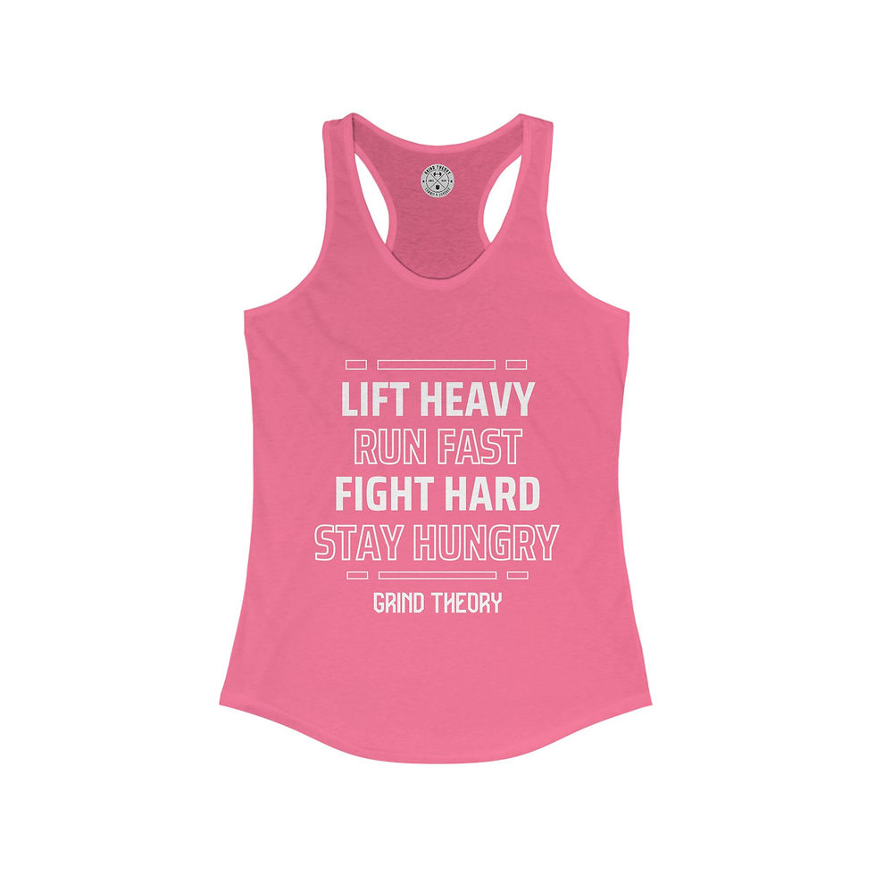 Thumbnail: Lift Heavy - Stay Hungry - Women's Racerback Tank