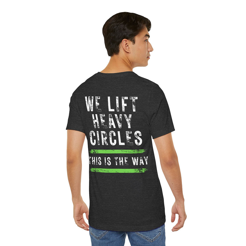 Thumbnail: We Lift Heavy Circles - Unisex Jersey Short Sleeve Tee