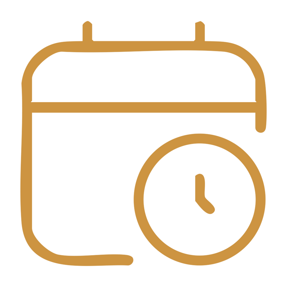 ícone de calendário com relógio