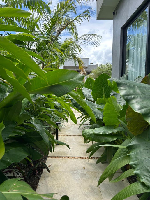 Entrada para área externa