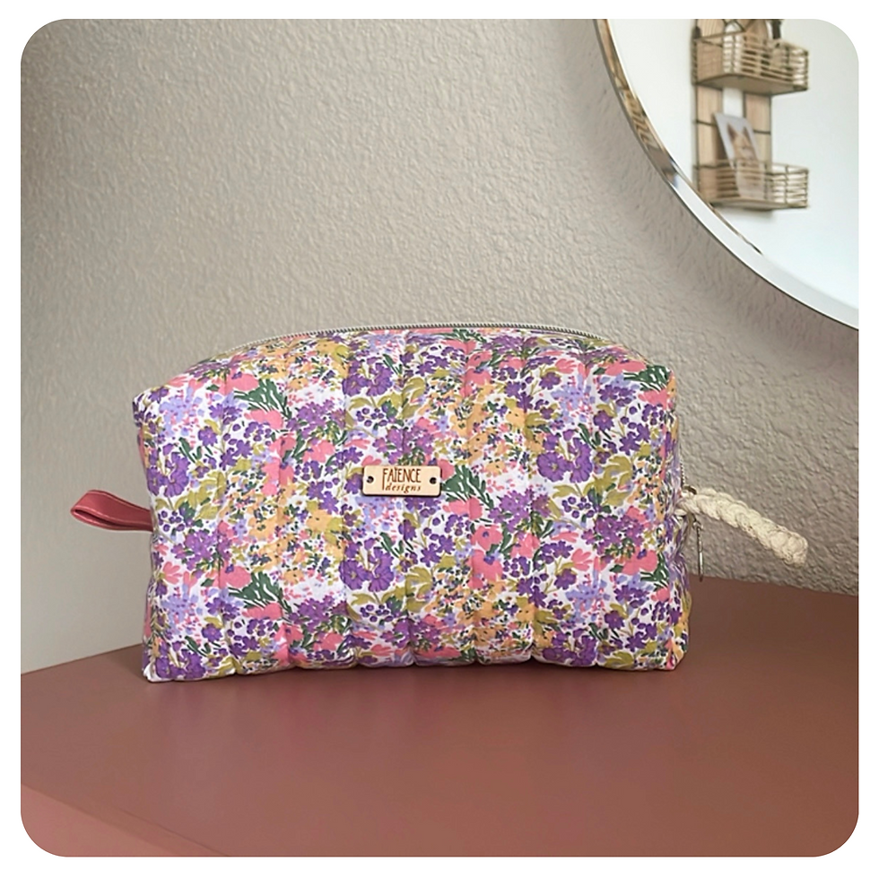 Trousse de toilette matelassée Capucine