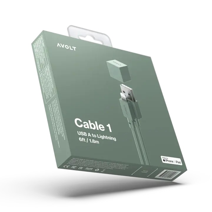 Thumbnail: Avolt, Kabel 1 USB A naar Lighting 1,8 meter