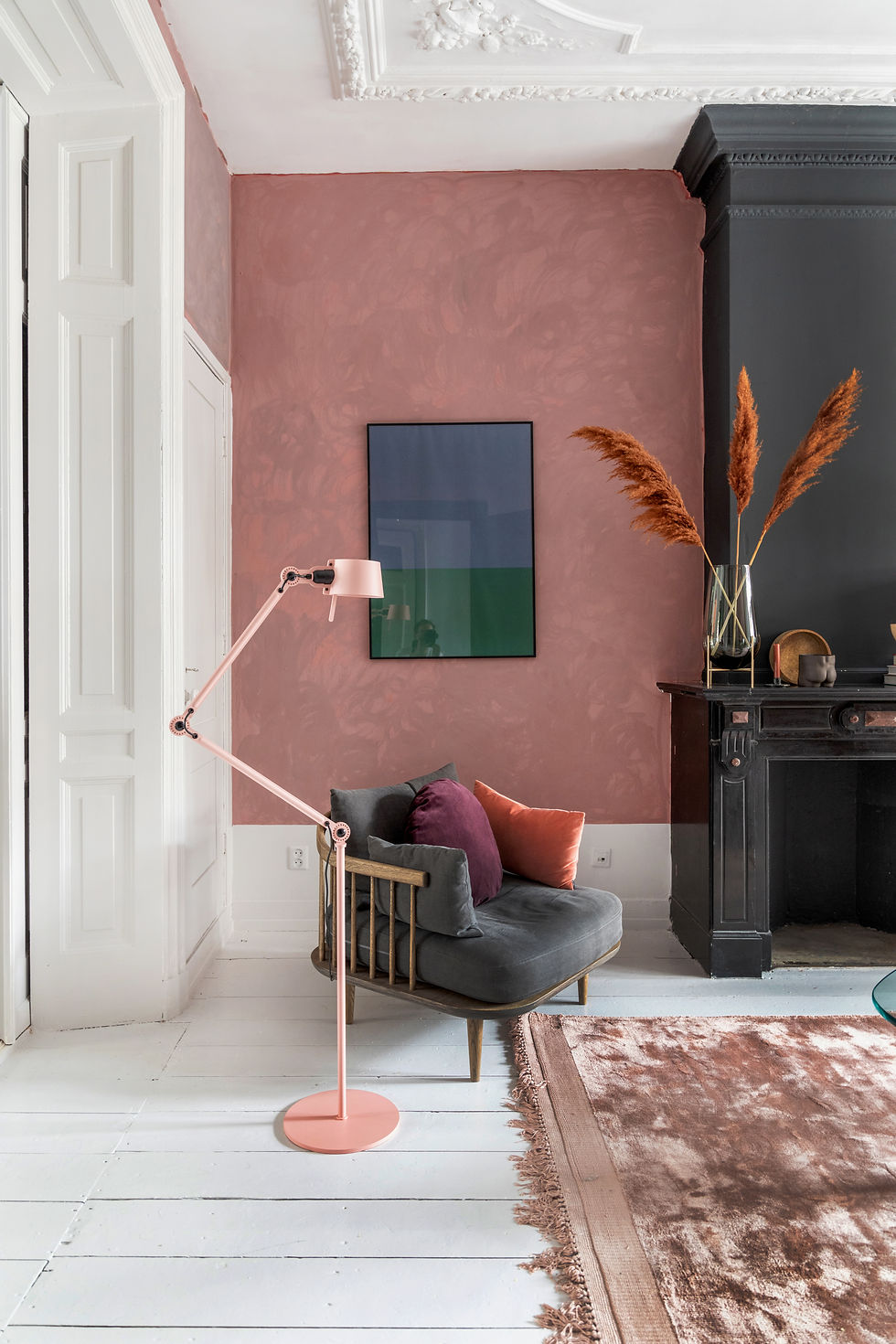 Thumbnail: Tonone Bolt floor lamp 2 arm side fit