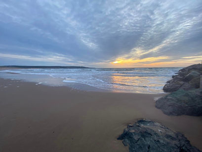 Sand and sky at West Mabou Beach Provincial Park. Photo by Margaret MacDonell