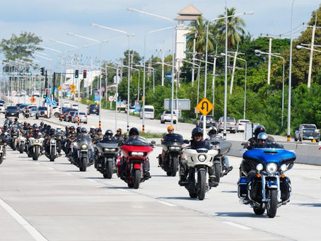 many motorcycles