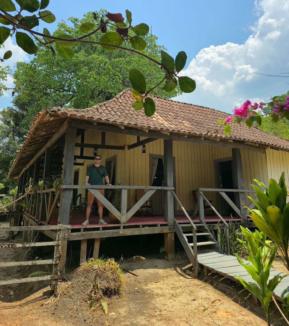 Casa do coronel seringalista no Museu do Seringal Vila Paraíso
