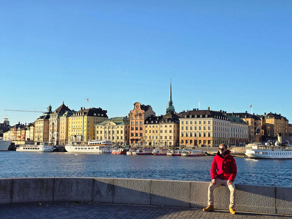 Vista da cidade de Estocolmo