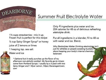 Electrolytes Matter!