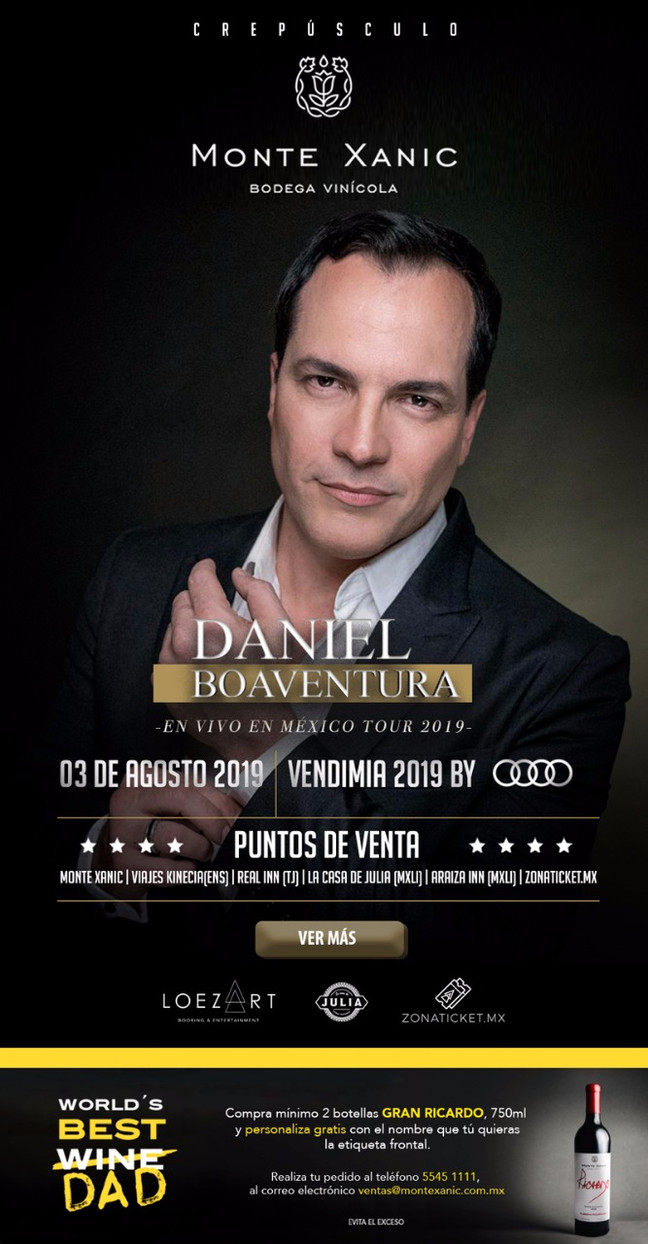 ⏩ DANIEL BOAVENTURA 🔴 MONTE XANIC 🔴 3 de AGOSTO 2019 💯 #bookingloezart #hostessloezart #EventosL