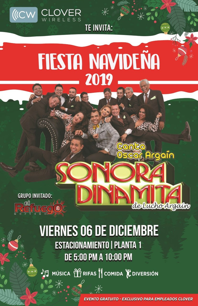 ⏩ LA SONORA DINAMITA DE "LUCHO ARGAIN" 🔴 6 DE DICIEMBRE 🔴 POSADA CLOVER 🔴 EVENTO PRIVAD