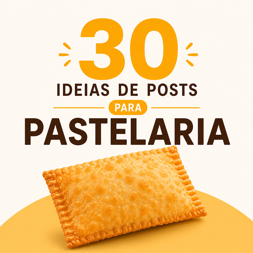 30 ideias de posts para pastelaria