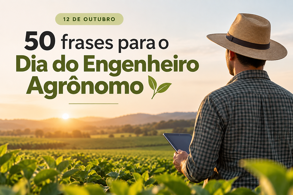 50 frases para o Dia do Engenheiro Agrônomo