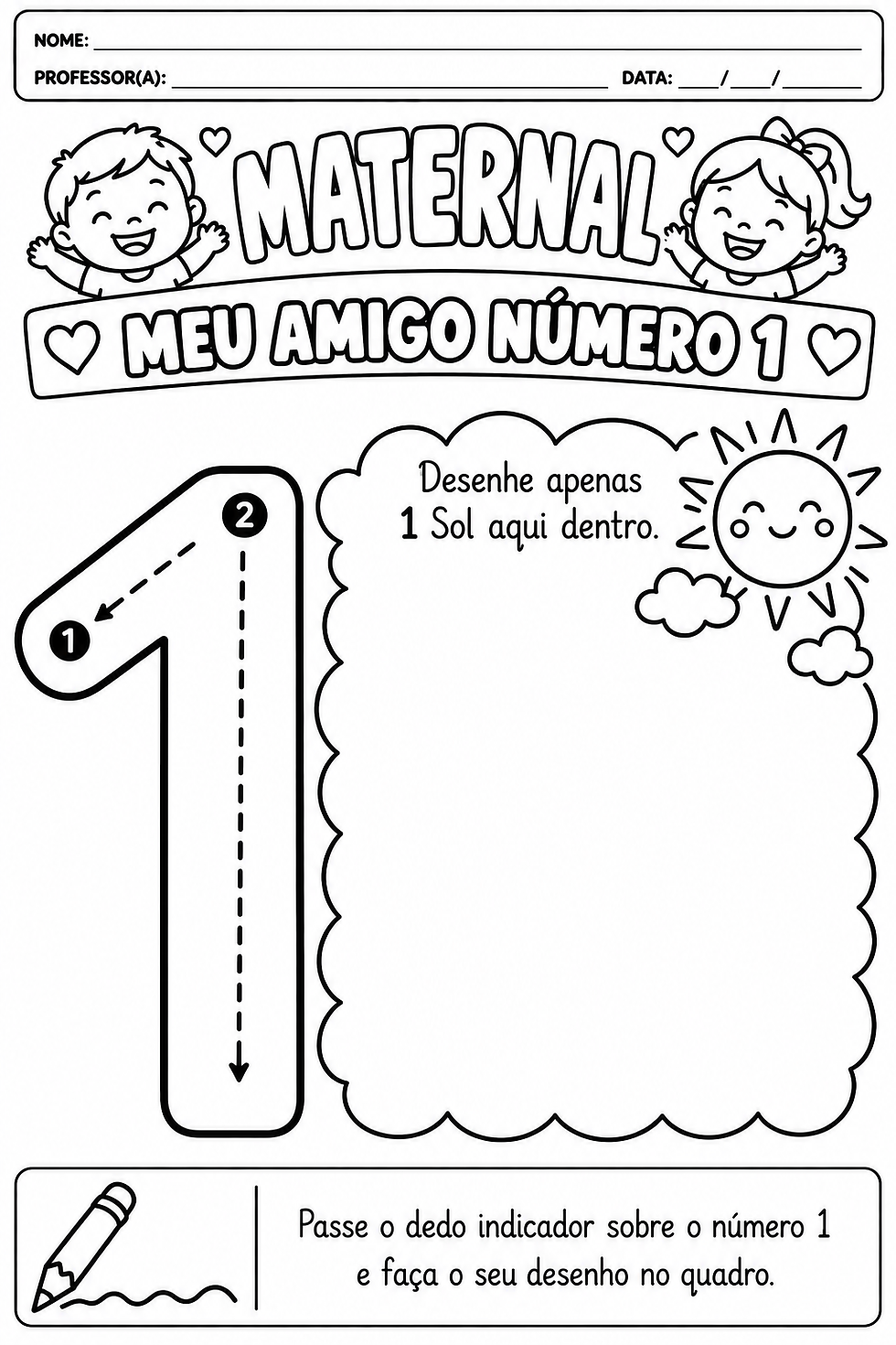 Atividade para Maternal para imprimir