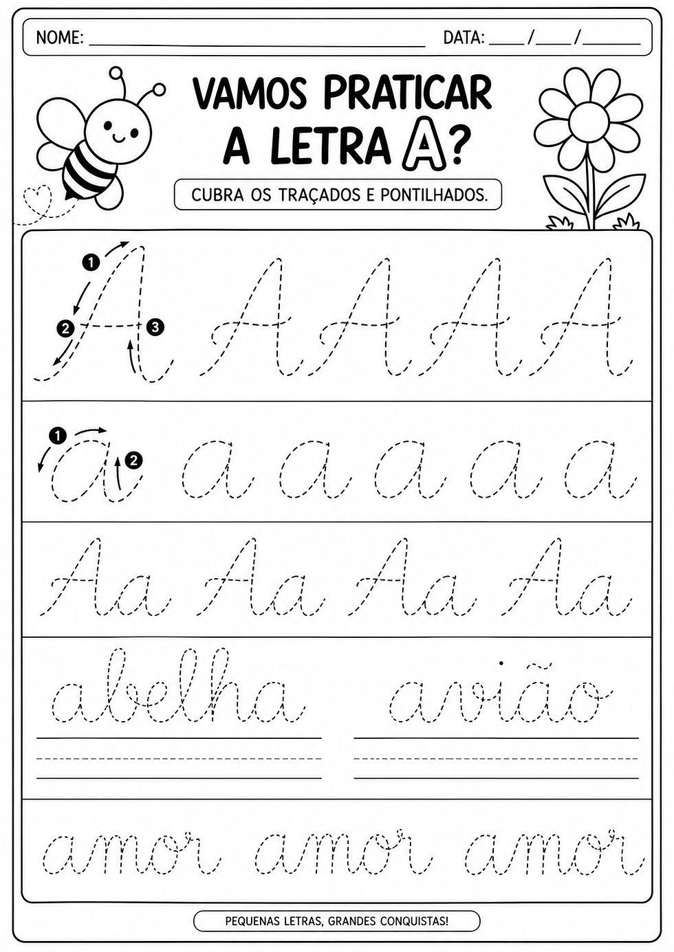 Atividade letra A Educação Infantil