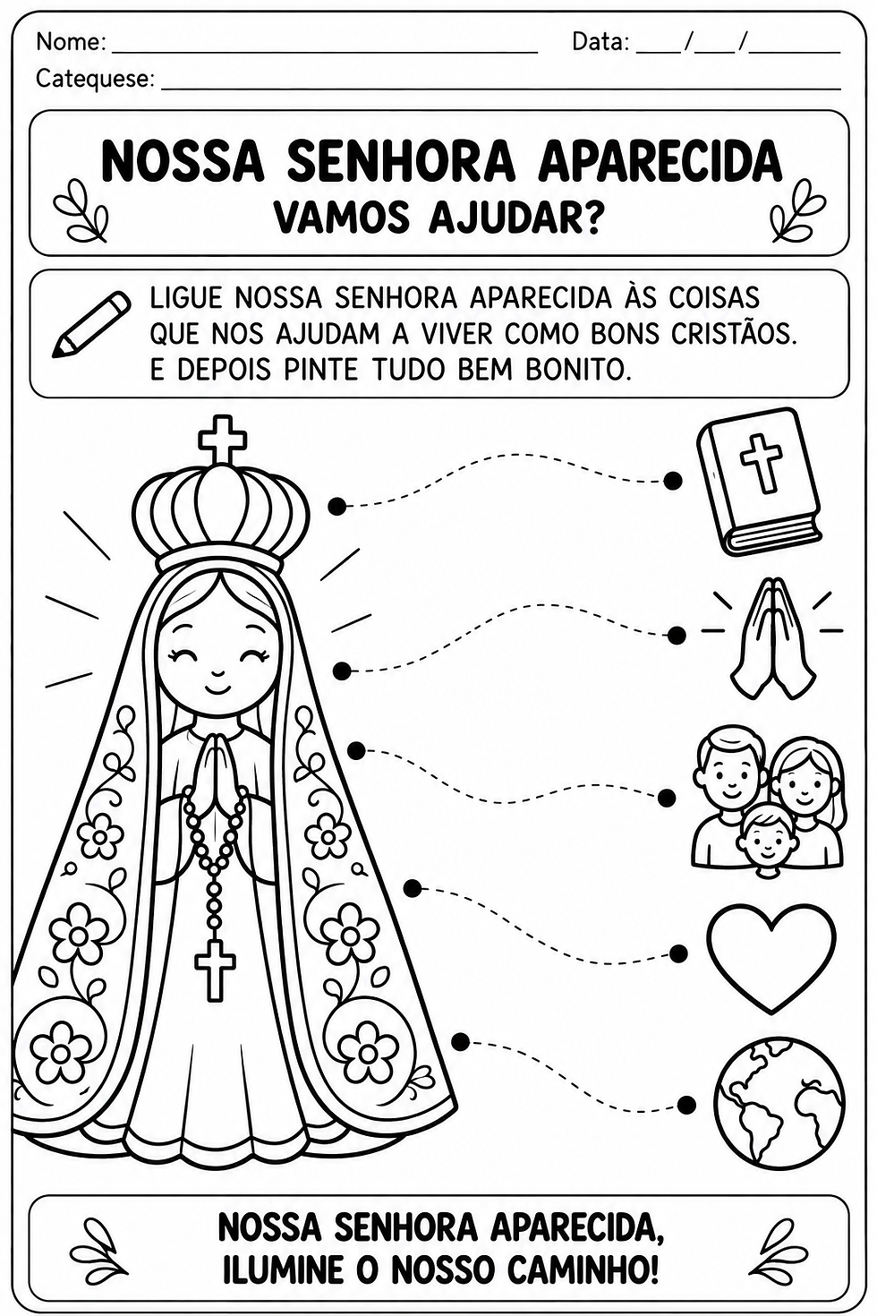 Atividade Nossa Senhora Aparecida
