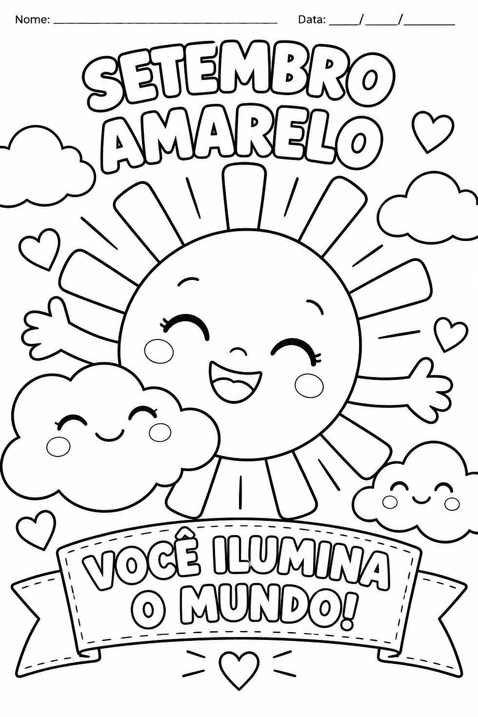 Desenho Setembro Amarelo