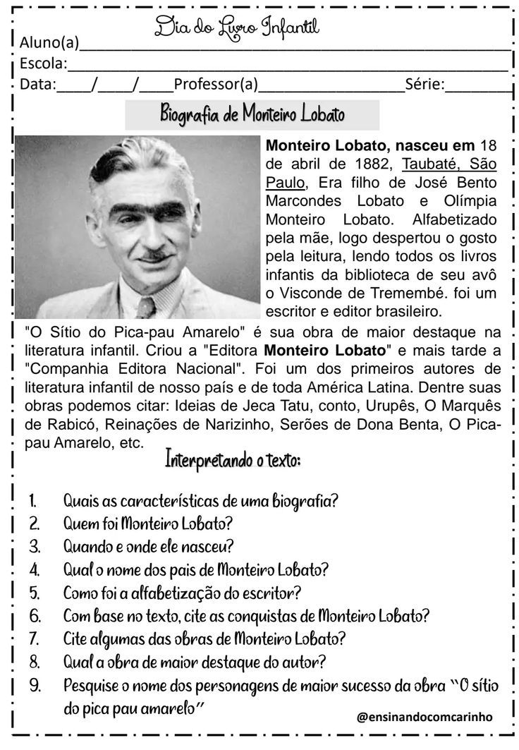 Atividades do Dia do Livro para Educação Infantil