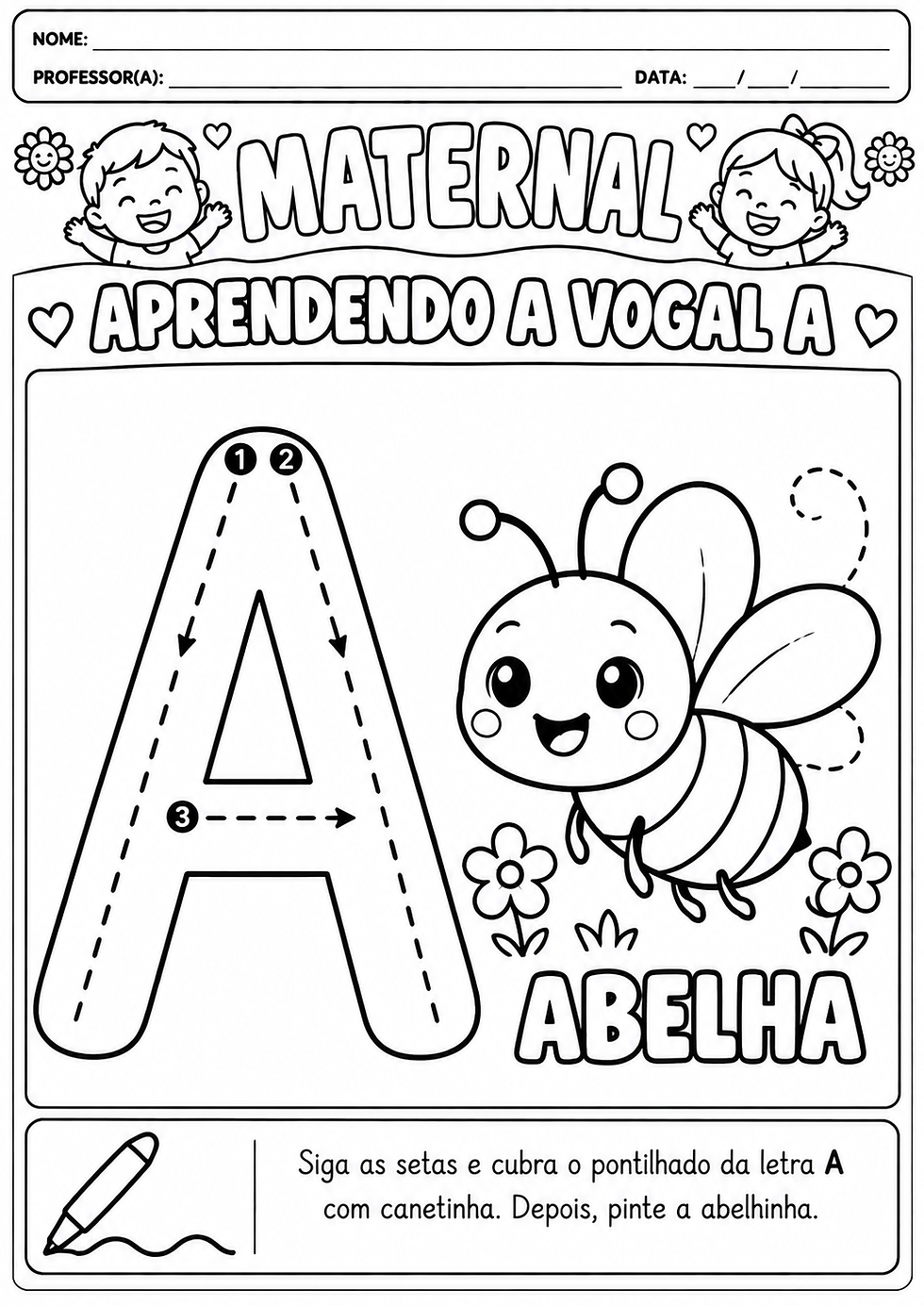 Atividade para Maternal para imprimir